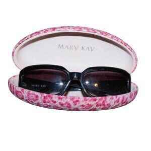 Share Mary Kay Rhinestone MK Sunglasses W/ Mary Kay Pink Leopard Print Case
